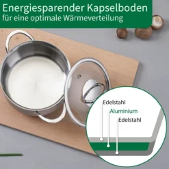 Kochtopf mit Glasdeckel Leipzig, Ø20cm