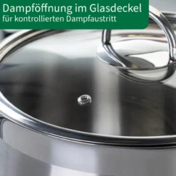 Kochtopf mit Glasdeckel Leipzig, Ø24cm