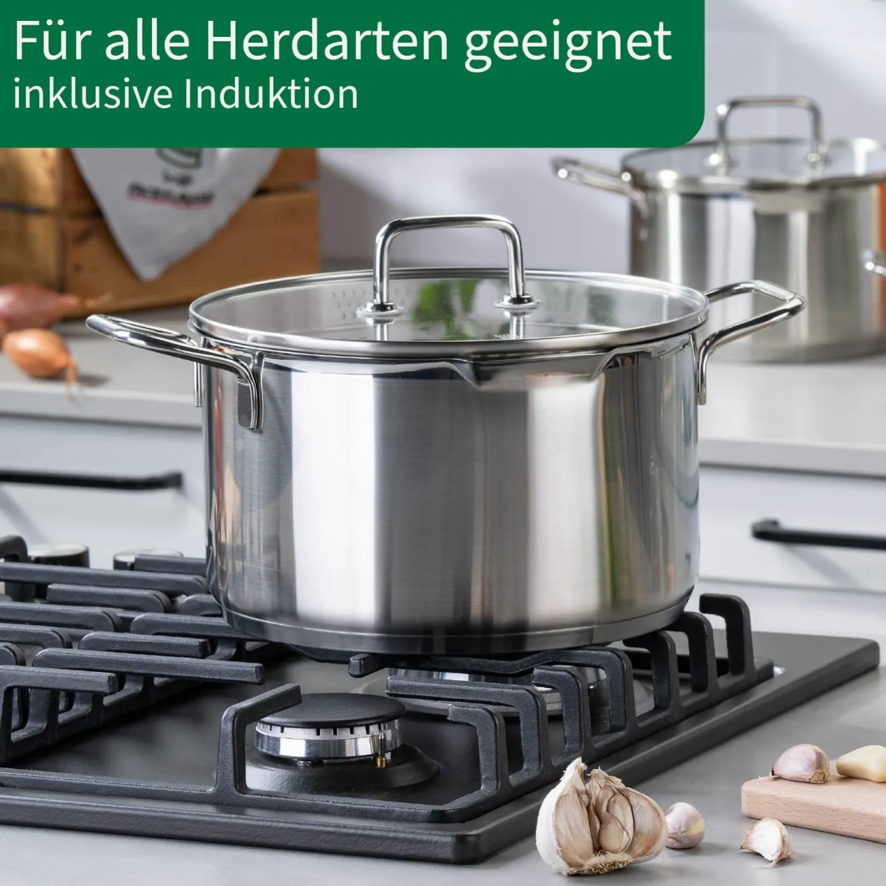 Kochtopf mit Glasdeckel Nürnberg, Ø24cm