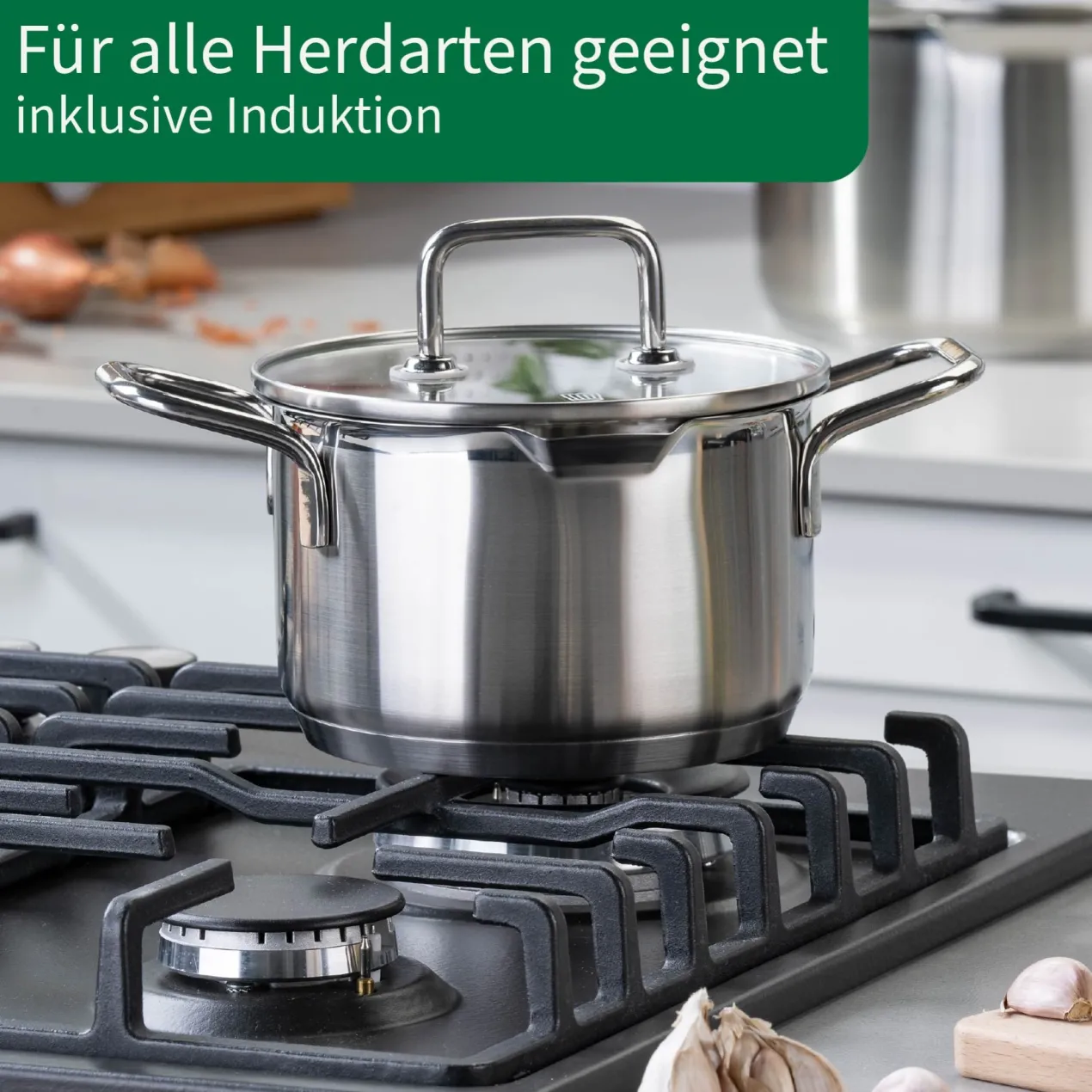 Kochtopf mit Glasdeckel Nürnberg, Ø16cm