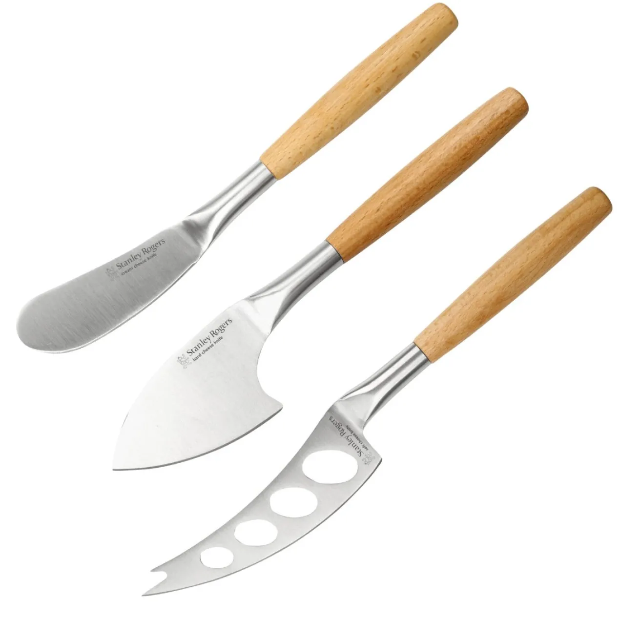 Käsemesser-Set für Frisch-, Weich- und Hartkäse, 3-teilig
