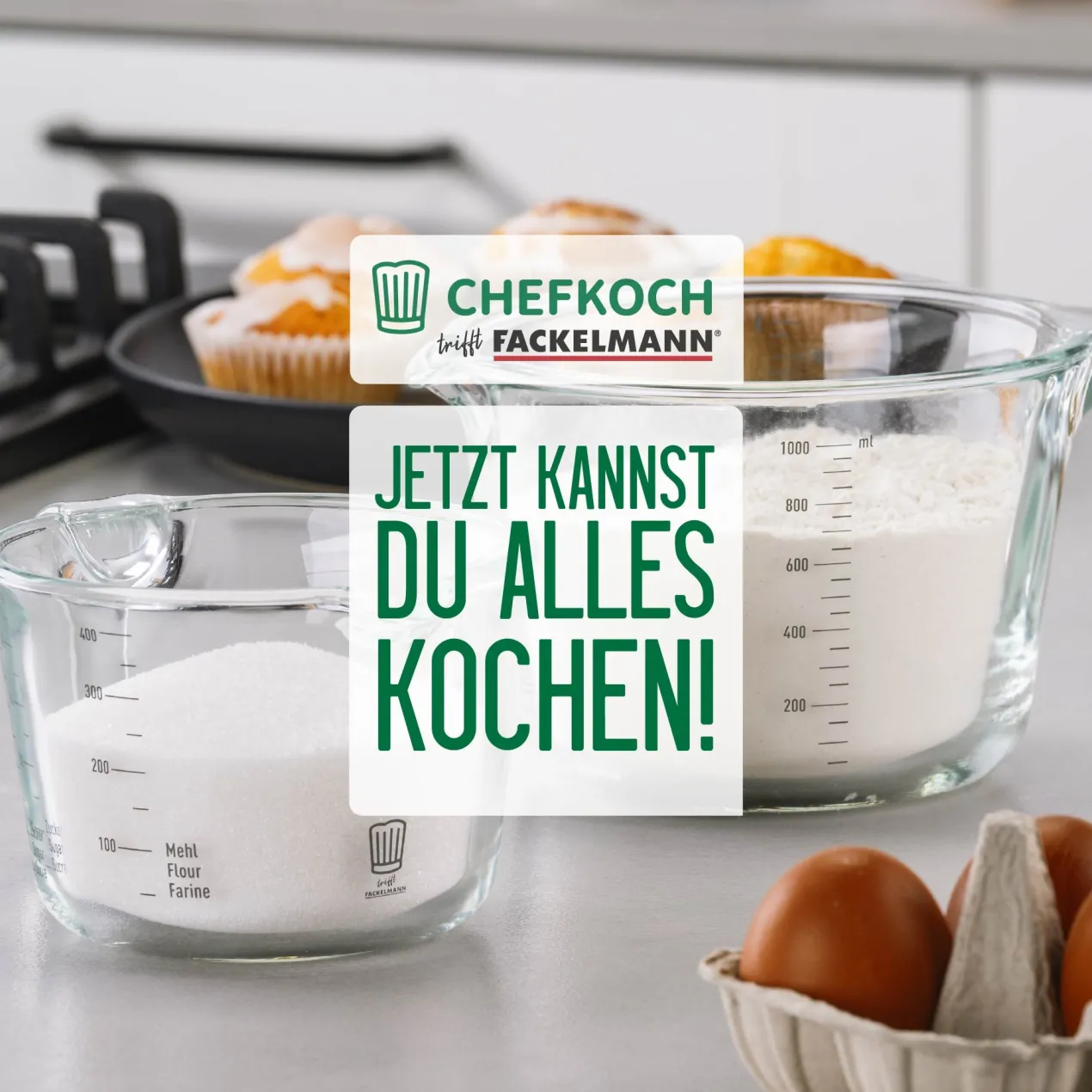 Messbecher Alles aus Glas, 1L
