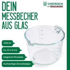 Messbecher Alles aus Glas, 1L