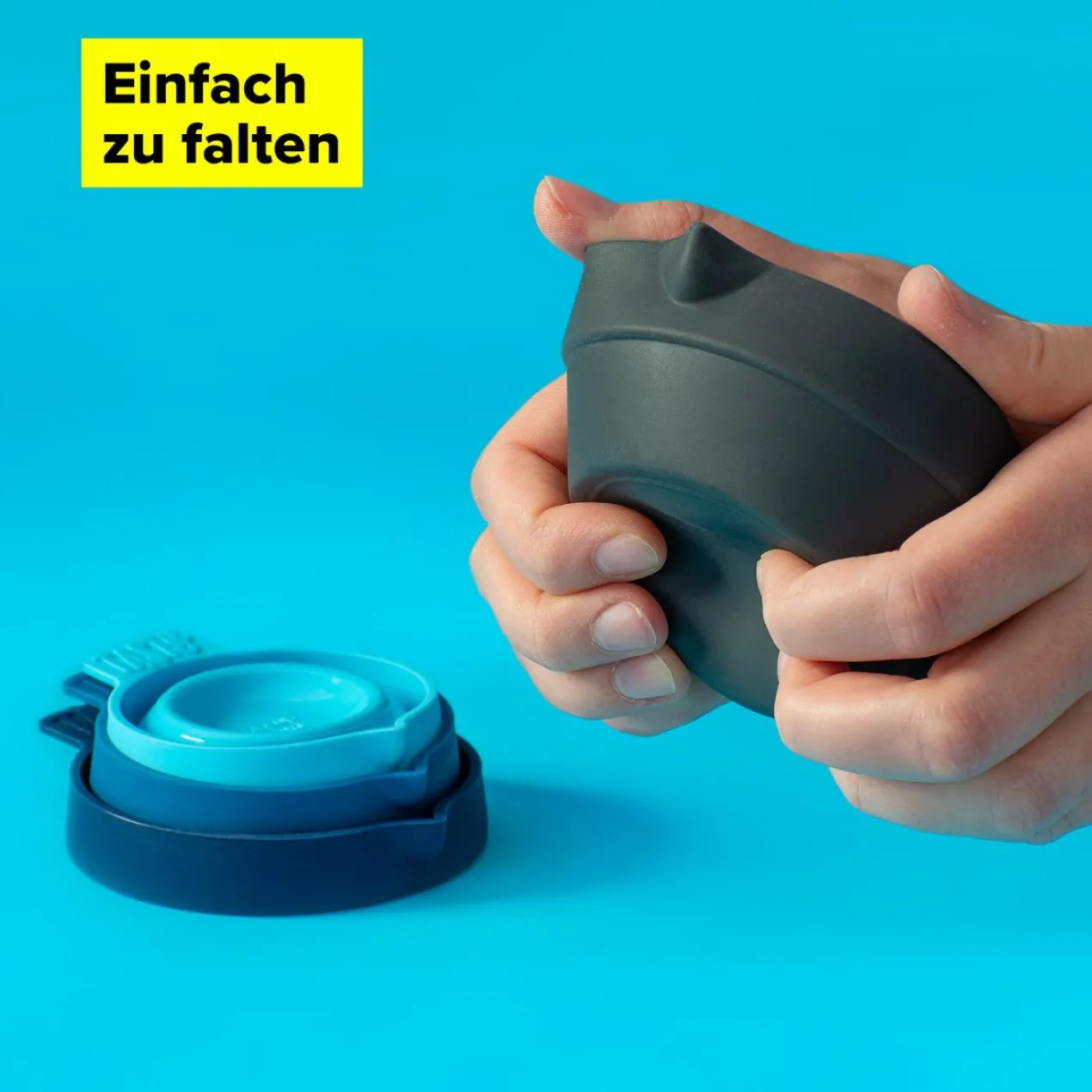 Messbecher faltbar, 4-teilig, Silikon