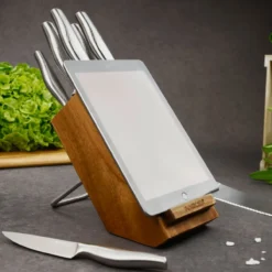 Messerblock mit Tablethalter