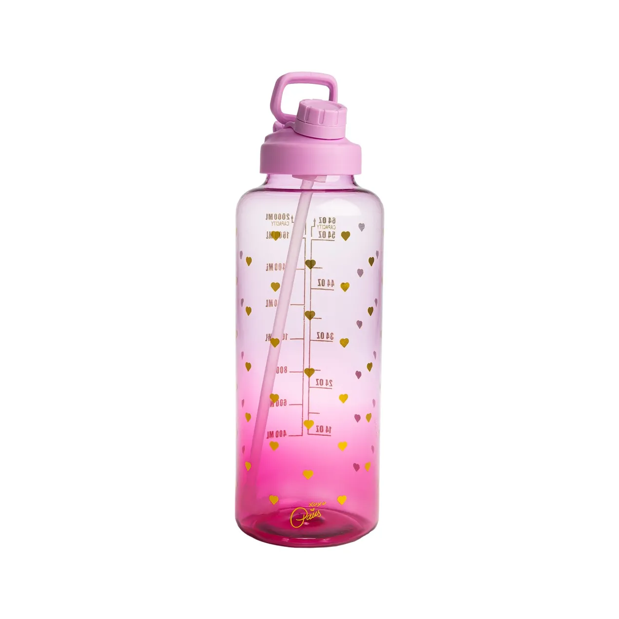 Motivations-Trinkflasche Lila, 2L