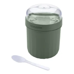 Müsli to go Becher inkl. Löffel, Be The Move, 500ml, grün