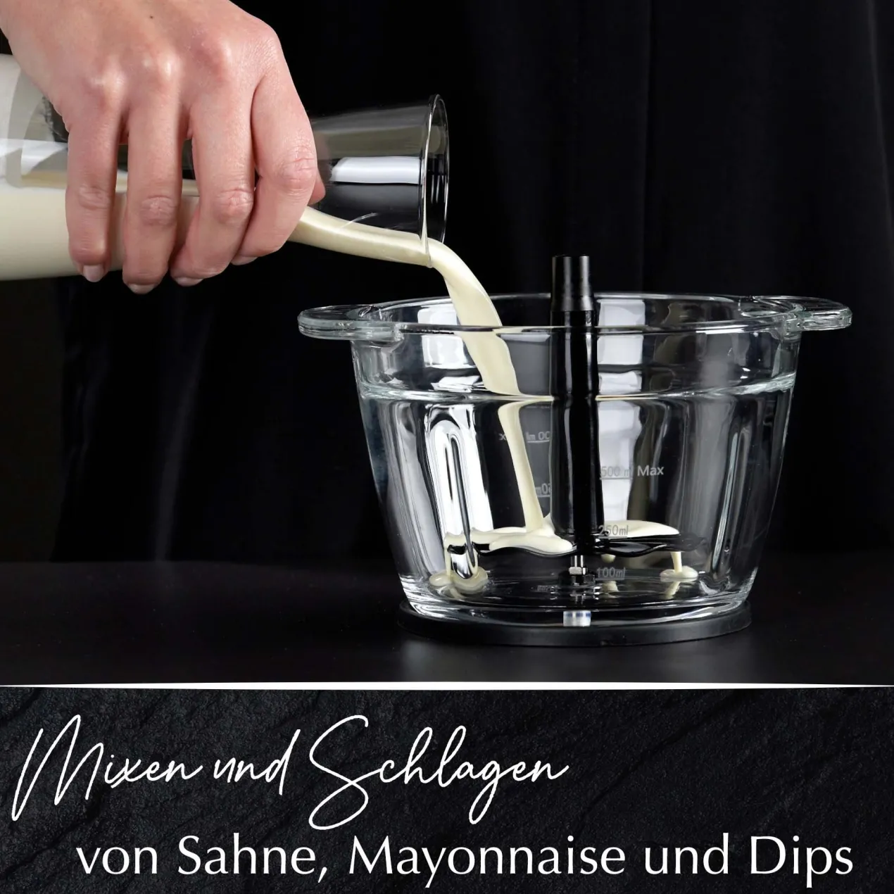 Multi-Zerkleinerer elektrisch, Glas, 1L, 500W