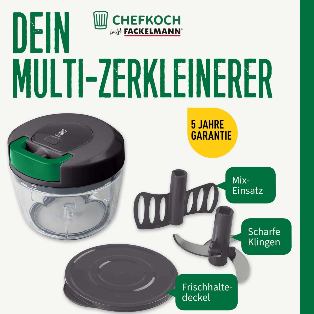 Multi-Zerkleinerer, 5-teilig