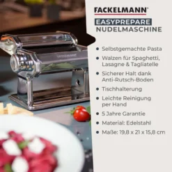 Nudelmaschine #easyprepare, Edelstahl