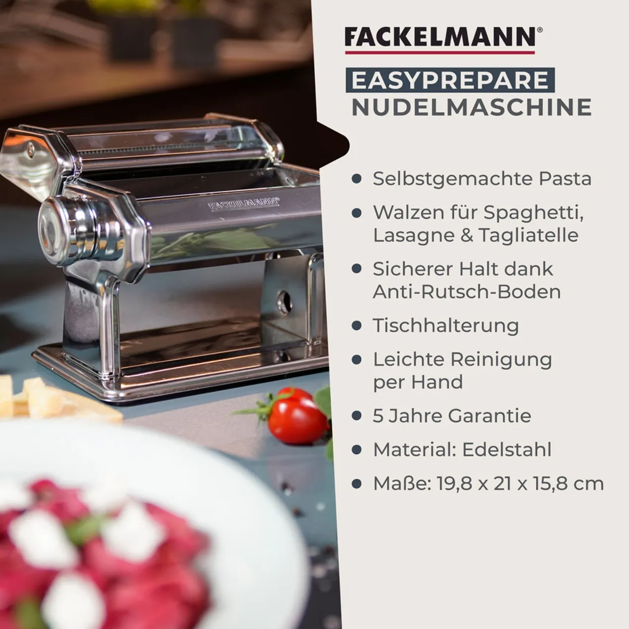Nudelmaschine #easyprepare, Edelstahl