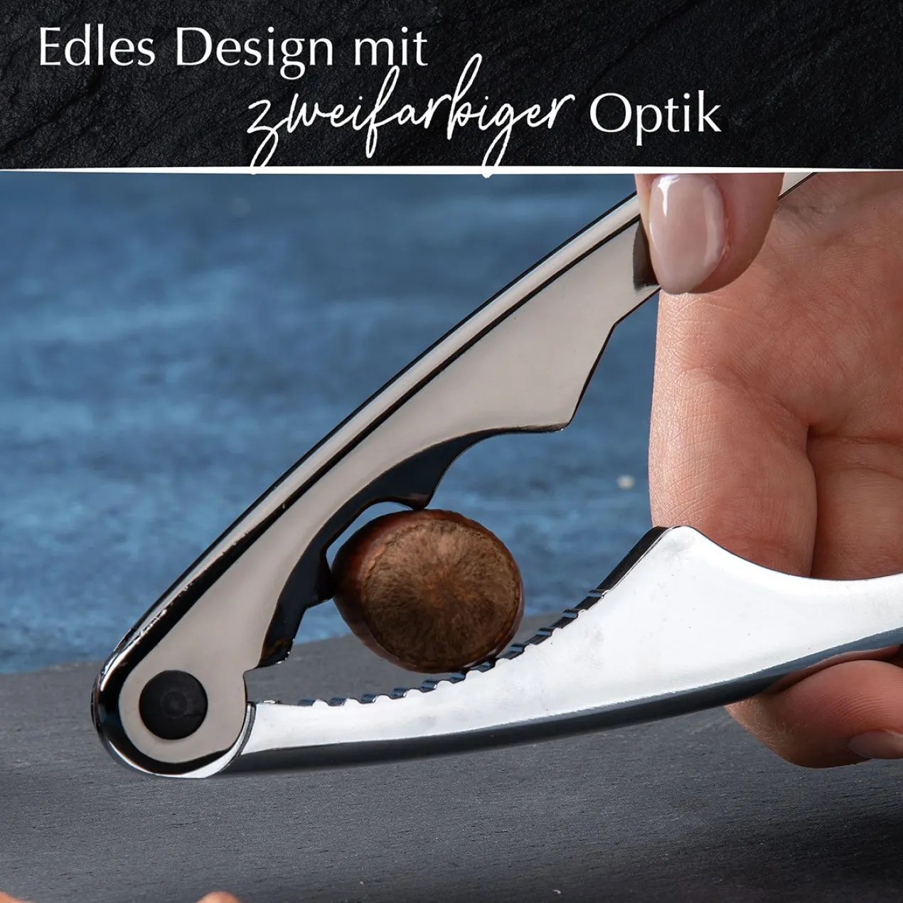 Nussknacker, 17cm, zweifarbig