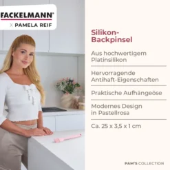 Pamela Reif Backpinsel Rosa, Silikon