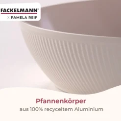 Pamela Reif Bratpfannen-Set, Keramik, Soft-Touch-Griff, 3-tlg.