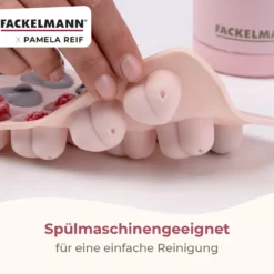 Pamela Reif Eiswürfelform Herzen, Silikon, rosa