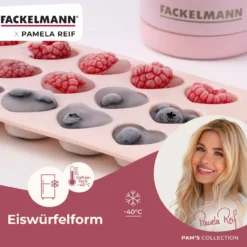 Pamela Reif Eiswürfelform Herzen, Silikon, rosa