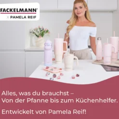 Pamela Reif Eiswürfelform Herzen, Silikon, rosa