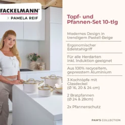Pamela Reif Kochgeschirr-Set Signature, 10-teilig – 20% Rabatt mit Code: COOK20