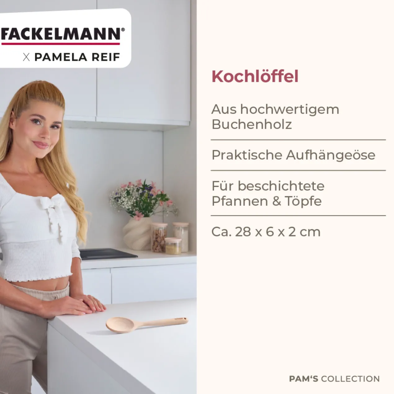 Pamela Reif Kochlöffel, Buchenholz