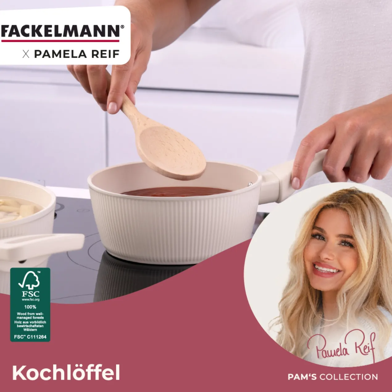 Pamela Reif Kochlöffel, Buchenholz