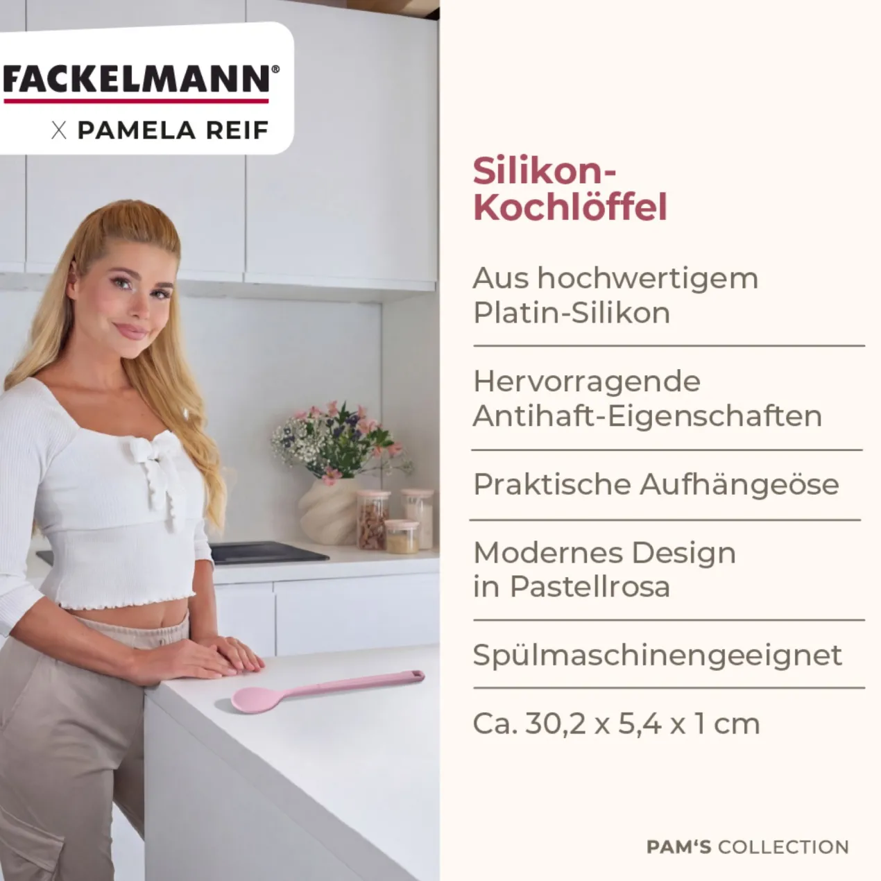 Pamela Reif Kochlöffel, rosa