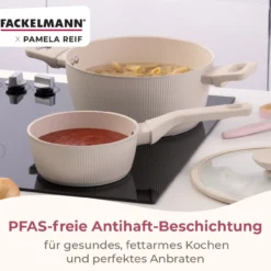 Pamela Reif Kochtopf mit Deckel Shell, Ø24cm