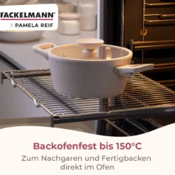 Pamela Reif Kochtopf mit Deckel Shell, Ø24cm