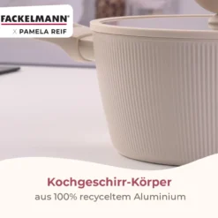 Pamela Reif Kochtopf mit Deckel Shell, Ø24cm