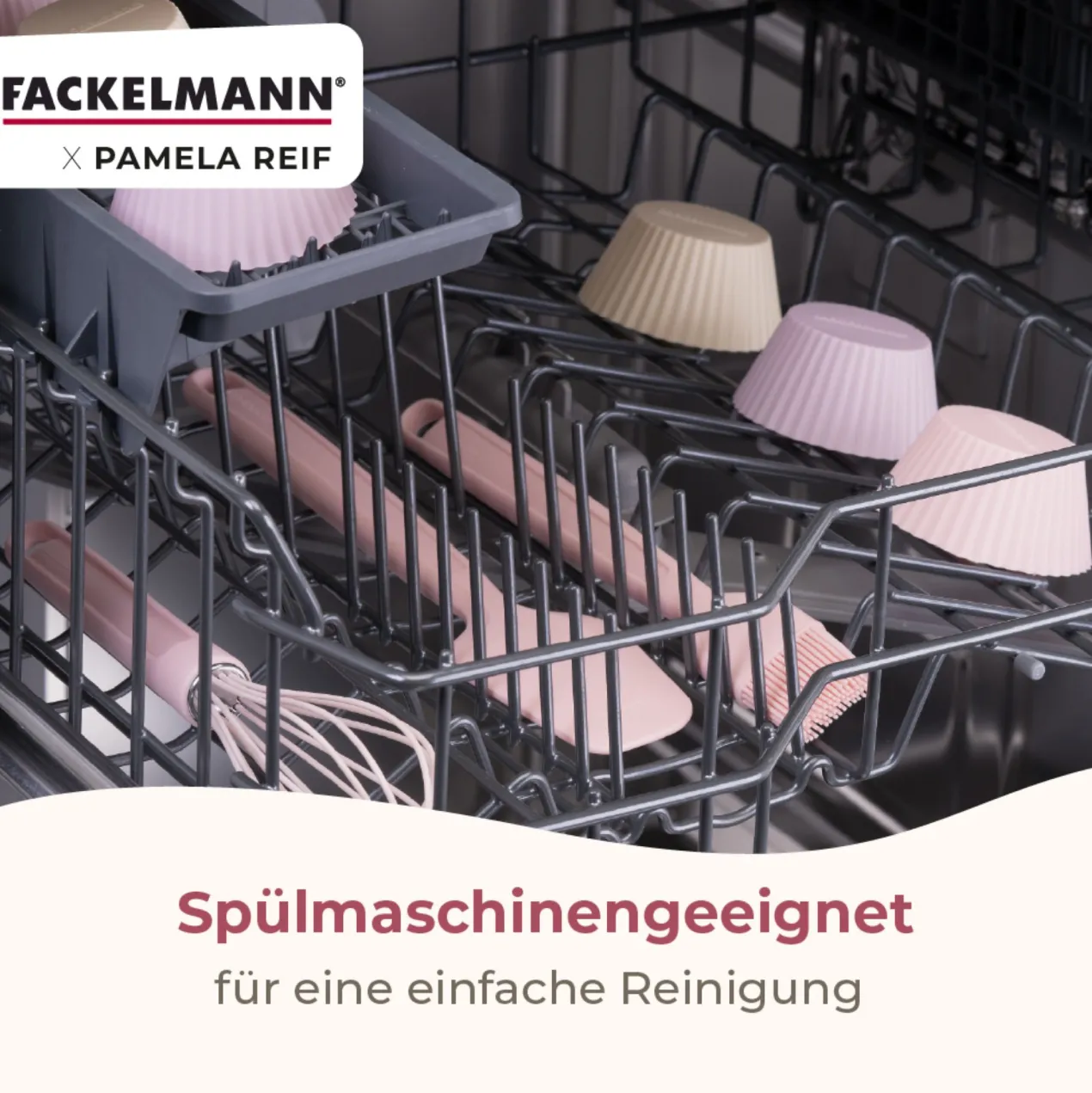 Pamela Reif Teigschaber Rosa, Silikon