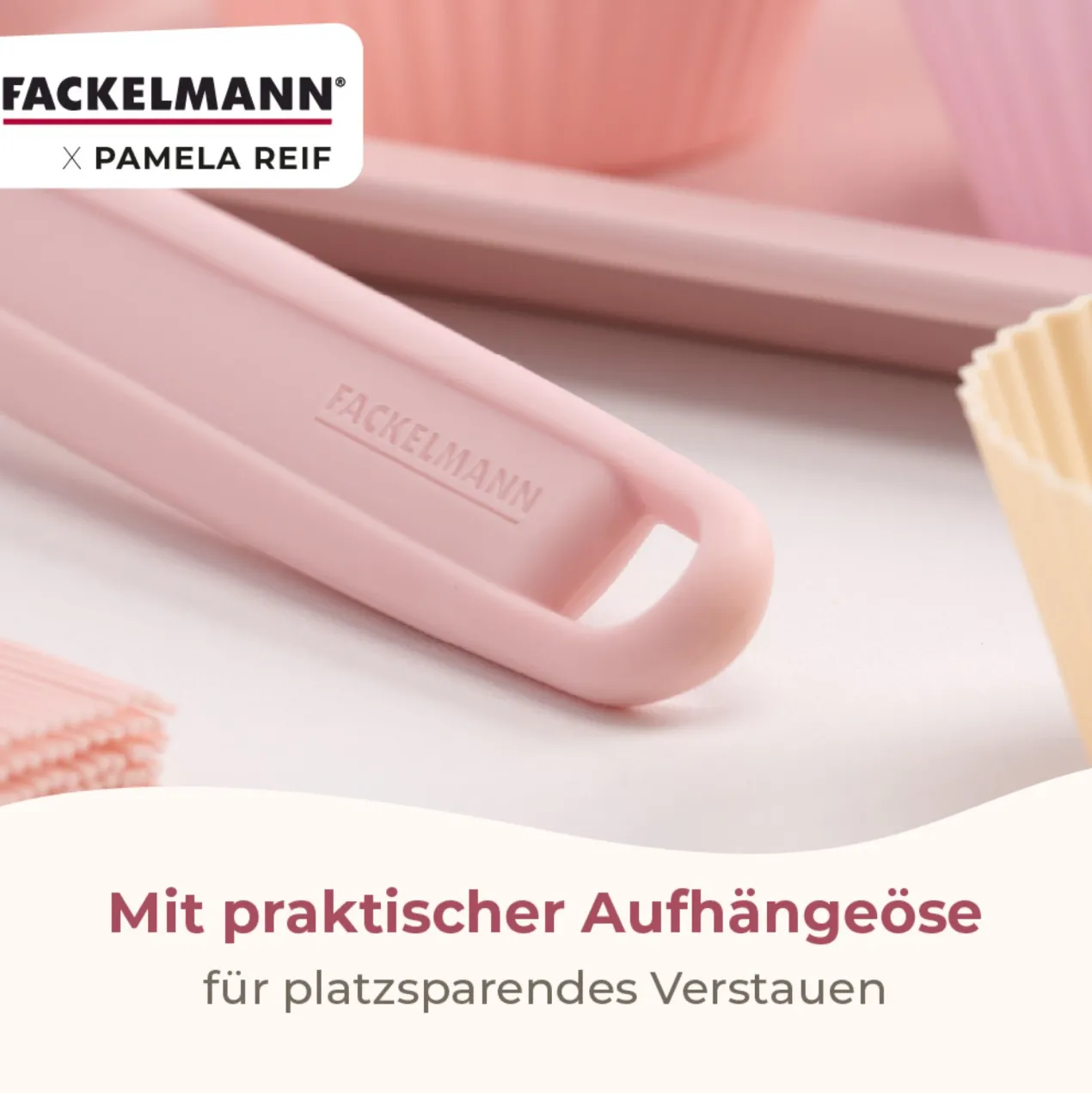 Pamela Reif Teigschaber Rosa, Silikon