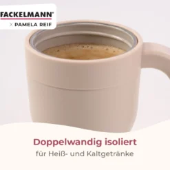 Pamela Reif Thermotrinkbecher Pastell Beige, 420ml