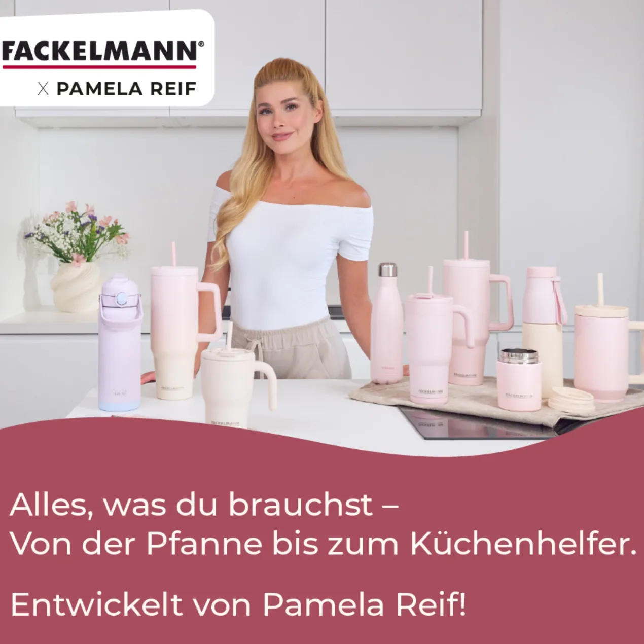 Pamela Reif Thermotrinkbecher Pastell Beige, 420ml