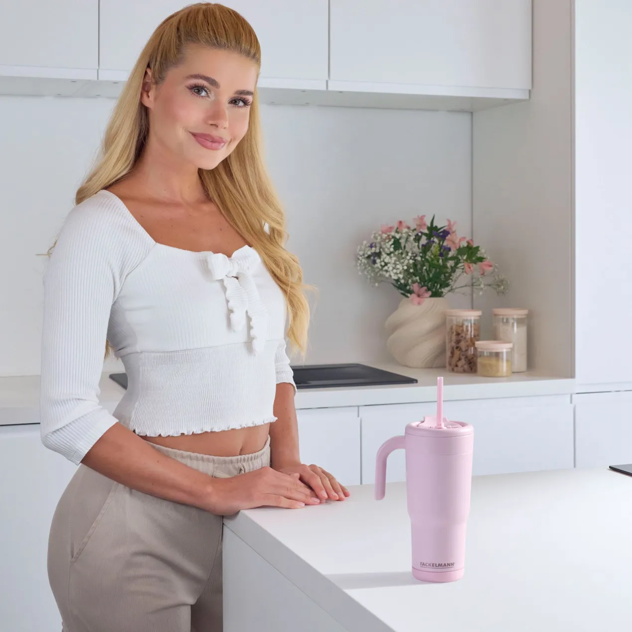 Pamela Reif Thermotrinkbecher Rosa, 720ml