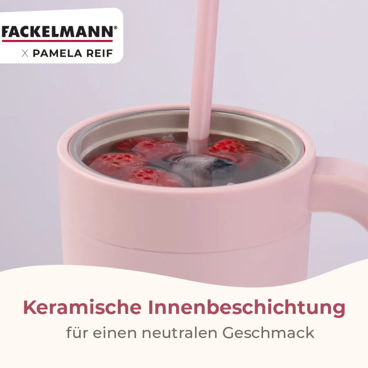 Pamela Reif Thermotrinkbecher Rosa, 720ml