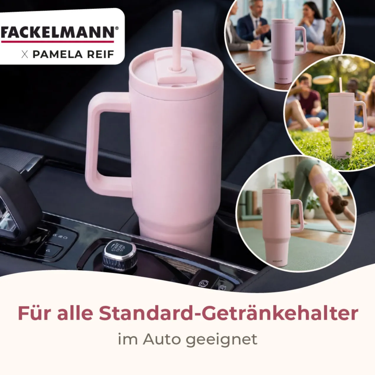 Pamela Reif Thermotrinkbecher Rosa, 1,2L