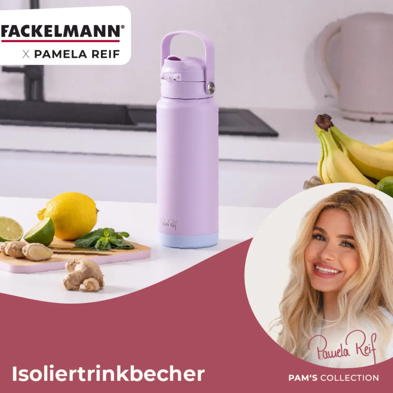 Pamela Reif Thermotrinkflasche, lila, 720mL