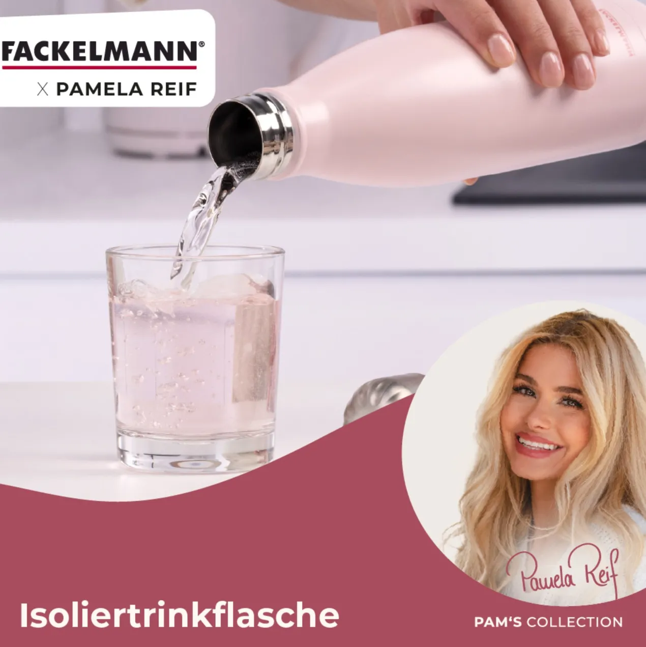 Pamela Reif Thermotrinkflasche Rosa, 500ml