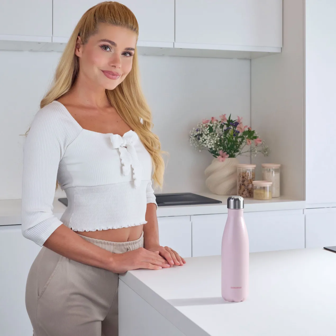 Pamela Reif Thermotrinkflasche Rosa, 500ml