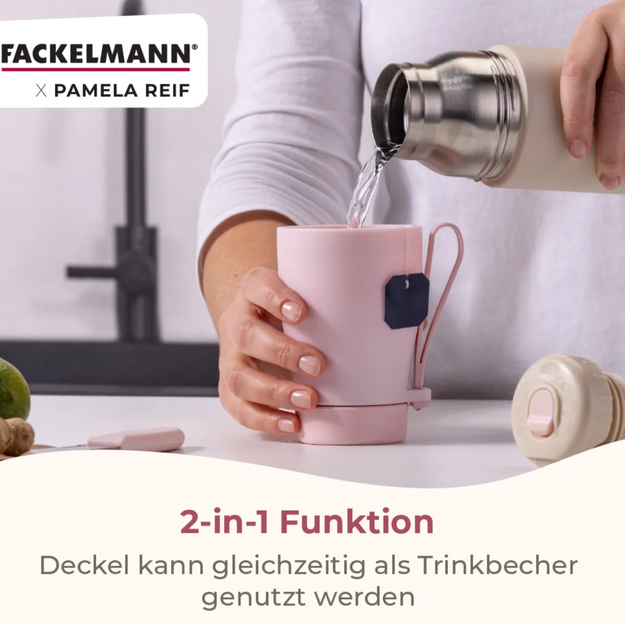 Pamela Reif Thermotrinkflasche mit Becher, 550mL