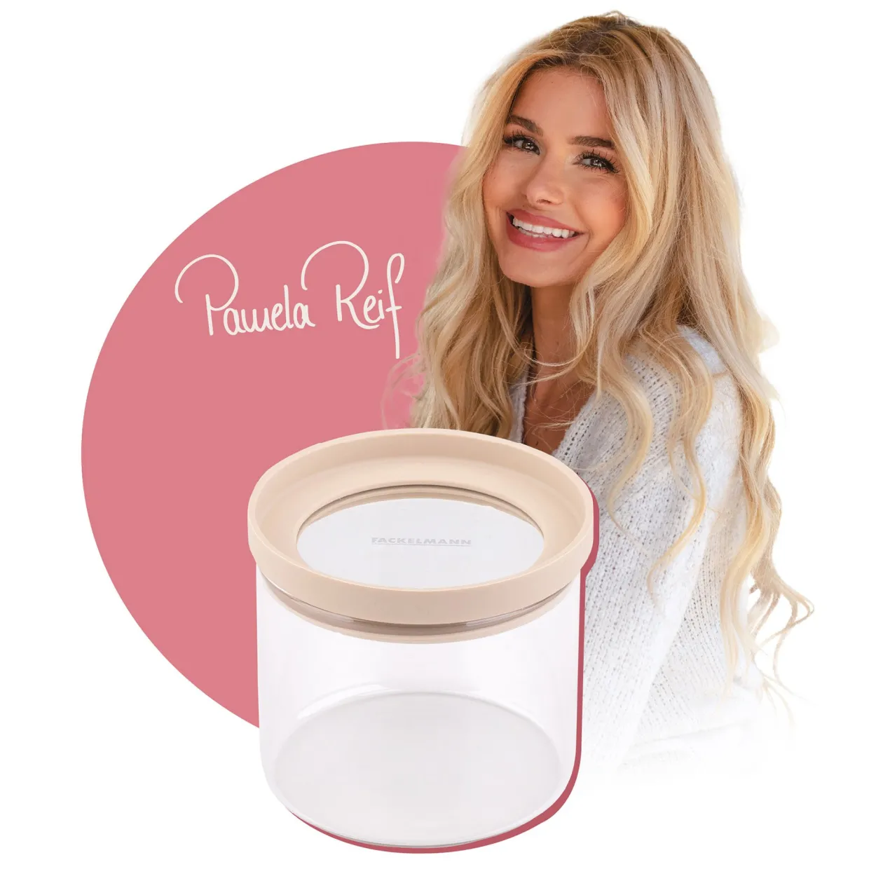 Pamela Reif Vorratsglas 500ml, stapelbar