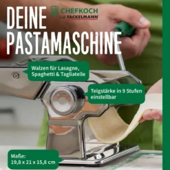 Pastamaschine, Edelstahl