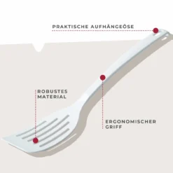 Pfannenwender Essential, cremeweiß