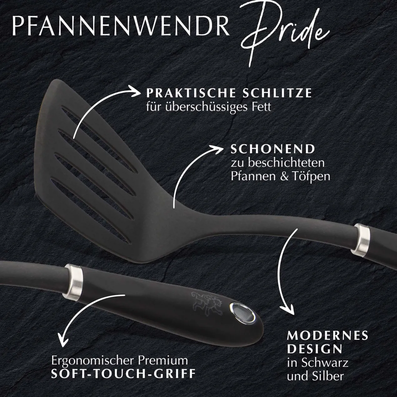 Pfannenwender mit Schlitzen Pride, 32cm
