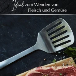 Pfannenwender mit Schlitzen Satin, 32cm, Edelstahl