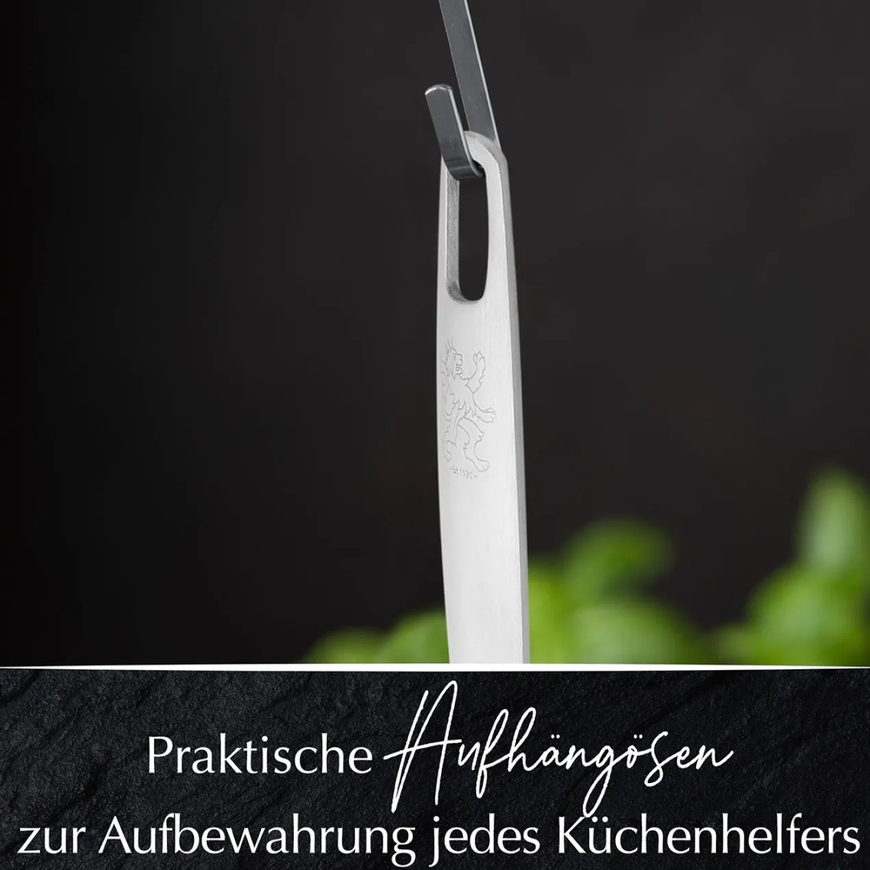Pfannenwender mit Schlitzen Satin, 32cm, Edelstahl