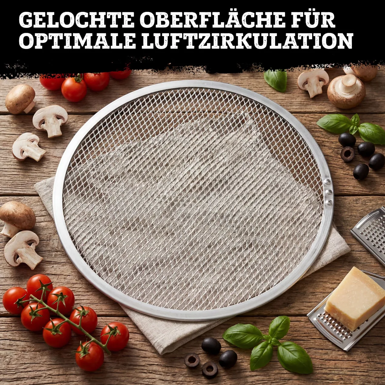 Pizzagitter, Ø30,5cm, Aluminium