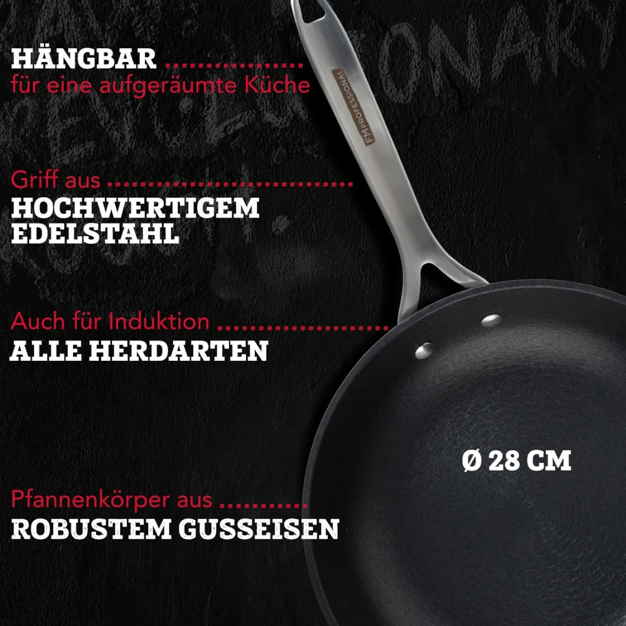 Profi Bratpfanne Force, Ø28cm