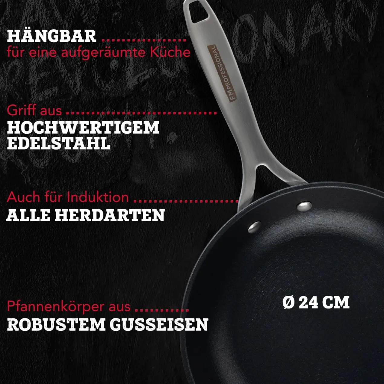 Profi Bratpfanne Force, Ø24cm