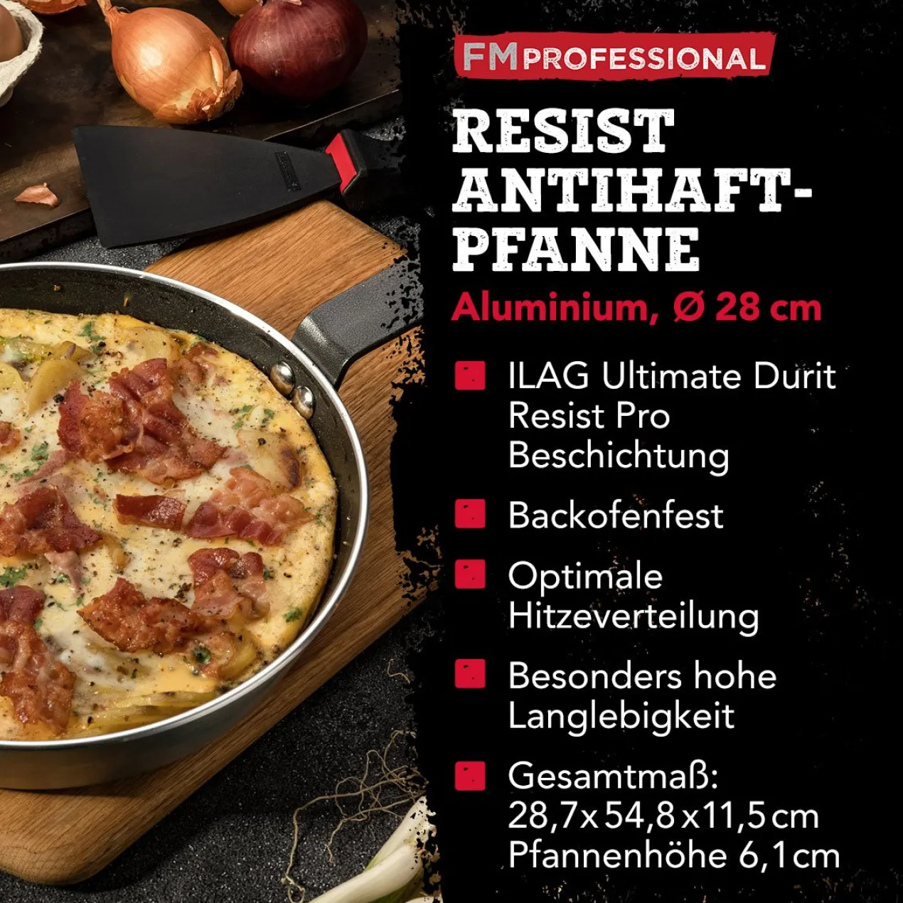 Profi Bratpfanne Resist, Ø28cm