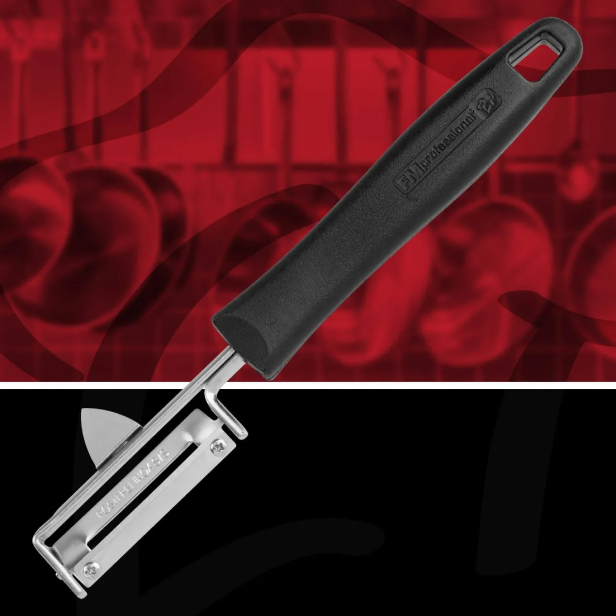 Profi-Pendelschäler, 19cm, Edelstahl
